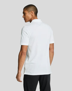 Lyle and Scott Tonal Eagle Polo White