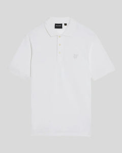 Lyle and Scott Tonal Eagle Polo White