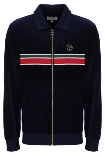 Sergio Tacchini Spencer Velour Track Top Navy