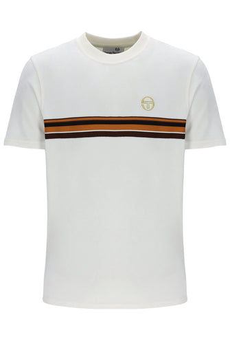 Sergio Tacchini Ayme Velour T-Shirt Gardenia
