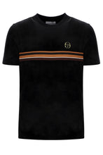 Load image into Gallery viewer, Sergio Tacchini Ayme Velour T-Shirt Black