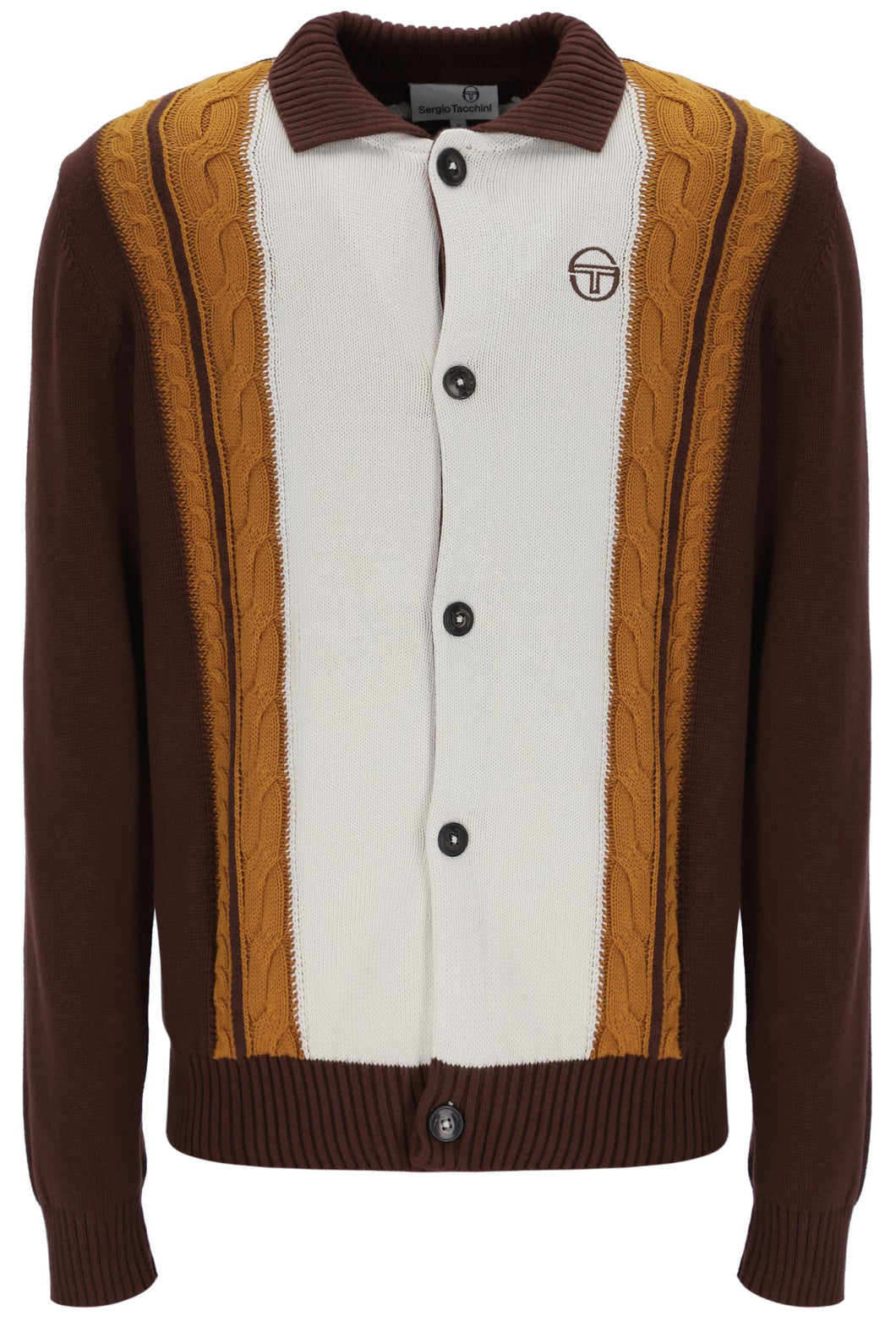 Sergio Tacchini Bruni Knit Cardigan Chocolate