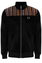 Load image into Gallery viewer, Sergio Tacchini Gabiano Velour Track Top Black