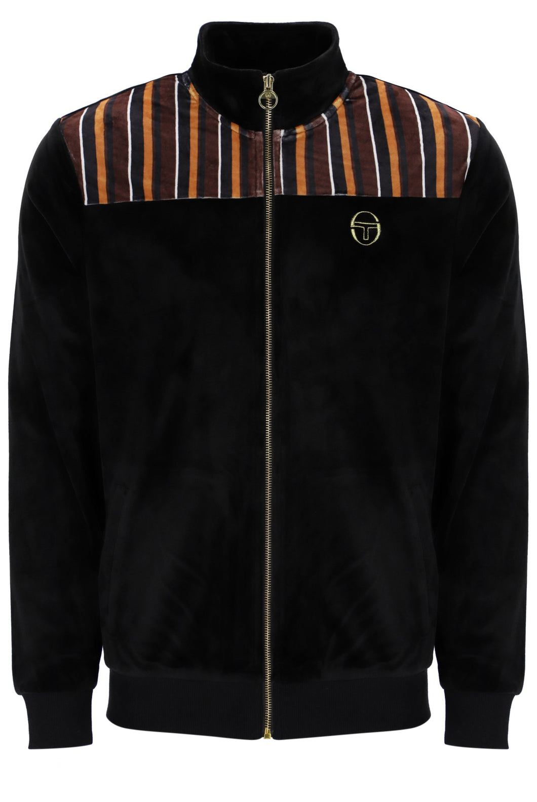Sergio Tacchini Gabiano Velour Track Top Black