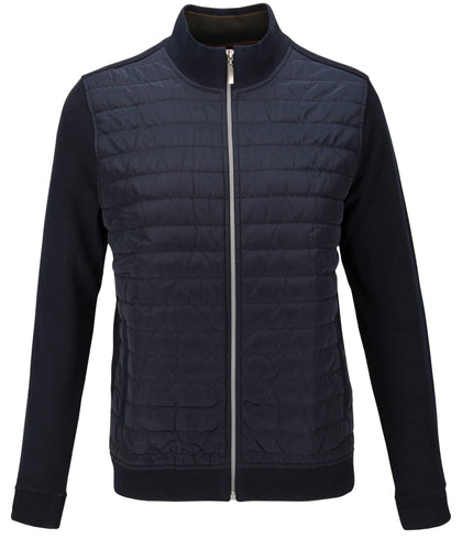Guide London Quilted Jersey Jacket Navy