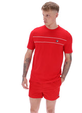 Load image into Gallery viewer, Fila Williams Contrast Pipping T-Shirt Red