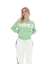Load image into Gallery viewer, Sergio Tacchini Womens Miss Masters Track Top Quiet Green