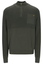 Load image into Gallery viewer, Fila Aldo Quarter Zip Knit Jumper Gunmetal