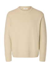 Load image into Gallery viewer, Selected Homme Alex Crew Neck Jumper Oatmeal