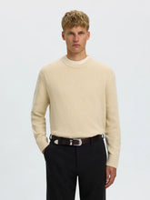 Load image into Gallery viewer, Selected Homme Alex Crew Neck Jumper Oatmeal