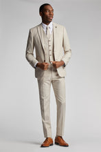 Load image into Gallery viewer, Antique Rogue Textured 2 Piece Suit Ecru