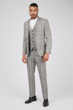 Load image into Gallery viewer, Antique Rogue Campbell Grey Tweed Check Jacket