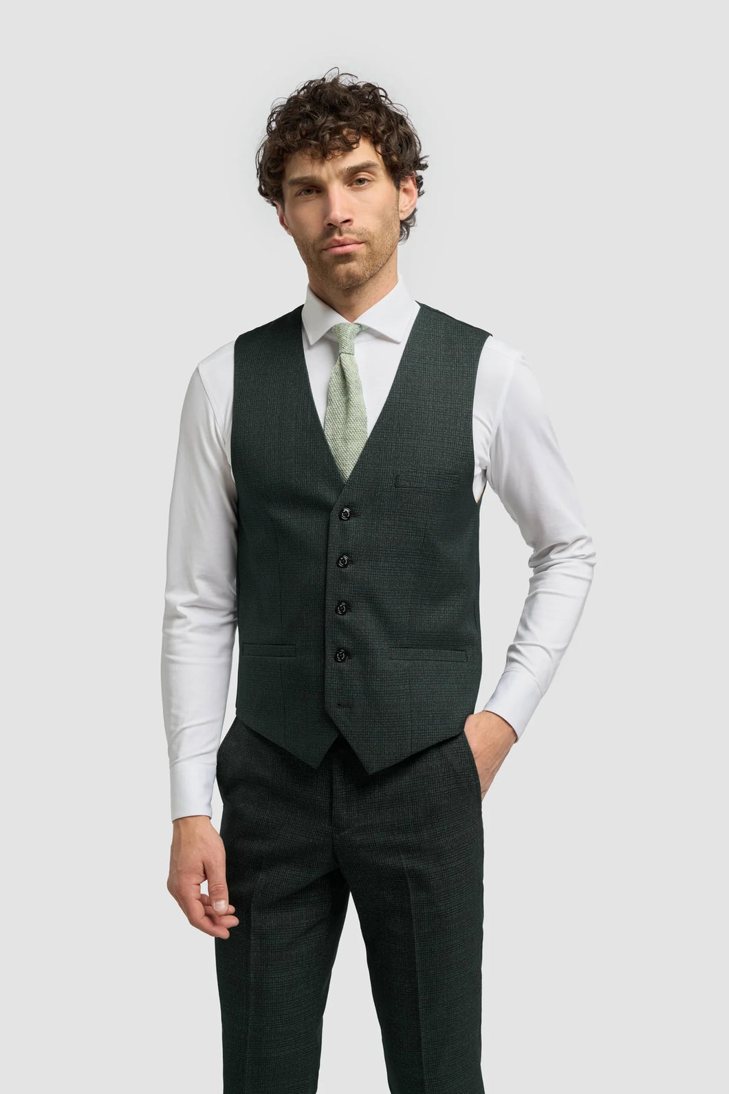 Cavani Caridi Waistcoat Olive