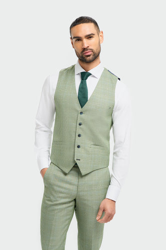 Cavani Caridi Waistcoat Sage