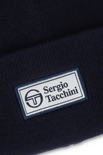 Load image into Gallery viewer, Sergio Tacchini Coney Worker Turner Up Beanie Navy