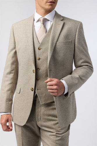 Alexandre London Dalston Donegal Jacket Taupe