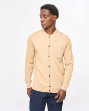 Load image into Gallery viewer, Gacicci Vintage Di Lello Button Thru Polo Caramel