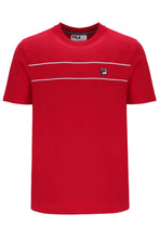 Load image into Gallery viewer, Fila Williams Contrast Pipping T-Shirt Red