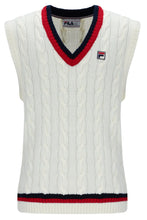 Load image into Gallery viewer, Fila Rufus Archibe Cable Knit Vest Gardenia
