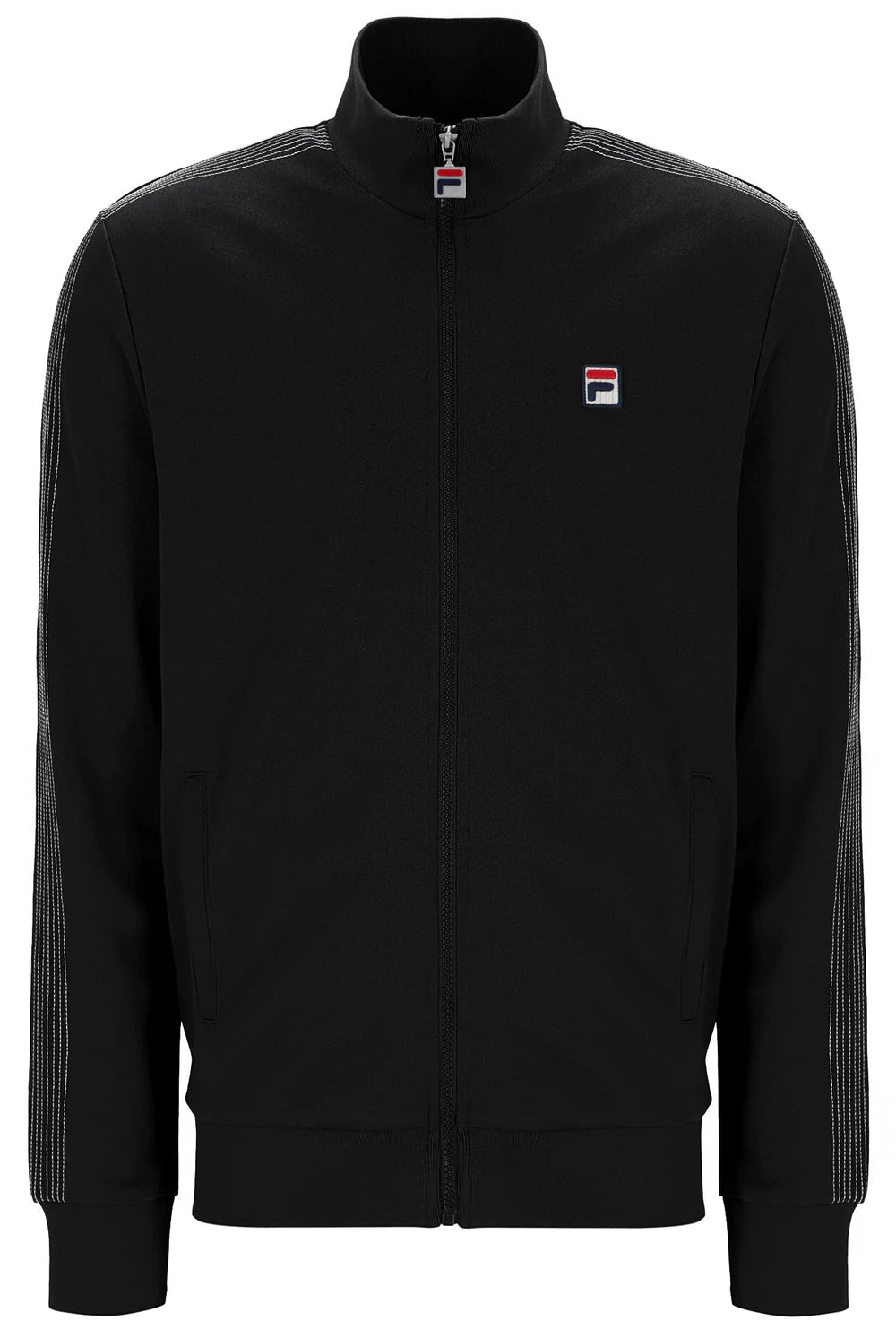 Fila Keith Contrast Stitch Track Top Black