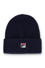 Load image into Gallery viewer, Fila Ricco Ribbed Beanie Navy