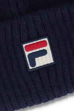 Load image into Gallery viewer, Fila Ricco Ribbed Beanie Navy