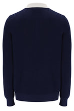 Load image into Gallery viewer, Fila Nowell Waffle Long Sleeve Polo Top Navy