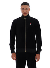Load image into Gallery viewer, Fila Nero Velour Track Top Black