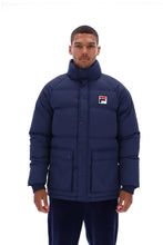 Load image into Gallery viewer, Fila Aspen Archive Puffa Jacket Navy