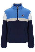 Load image into Gallery viewer, Fila Darwin 1/4 Zip Colour Block Fleece Navy