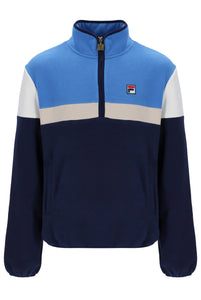 Fila Darwin 1/4 Zip Colour Block Fleece Navy