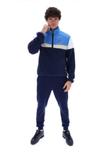 Load image into Gallery viewer, Fila Darwin 1/4 Zip Colour Block Fleece Navy