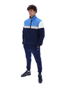 Fila Darwin 1/4 Zip Colour Block Fleece Navy