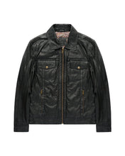 Load image into Gallery viewer, Gabicci Vintage Western Leather Jacket Black