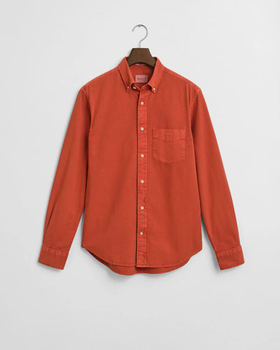 Gant Regular Fit Twill Shirt Deep Orange