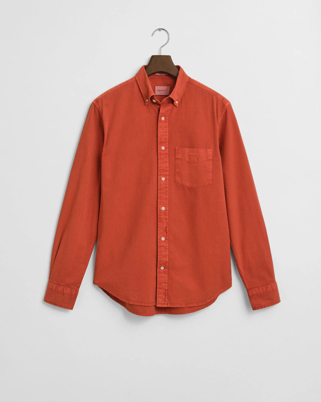 Gant Regular Fit Twill Shirt Deep Orange