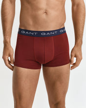 Load image into Gallery viewer, Gant 3 Pack Trunks Multi Striped Plumped Red