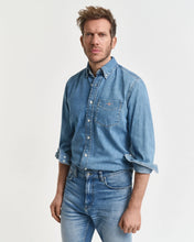 Load image into Gallery viewer, Gant Regular Fit Denim Shirt Light Blue