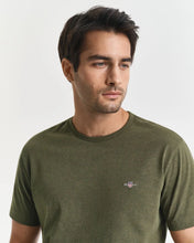 Load image into Gallery viewer, Gant Regular Shield T-Shirt Khaki Green Melange