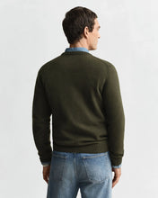 Load image into Gallery viewer, Gant Superfine Lambswool Jumper Khaki Green