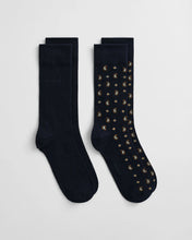 Load image into Gallery viewer, Gant 2 Pack Paisley Patterned Socks Marine