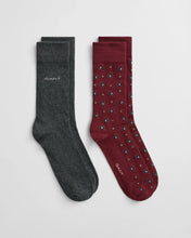 Load image into Gallery viewer, Gant 2 Pack Paisley Patterned Socks Plumped Red