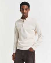 Load image into Gallery viewer, Gant Sacker Rib Half Zip Sweatshirt Cream