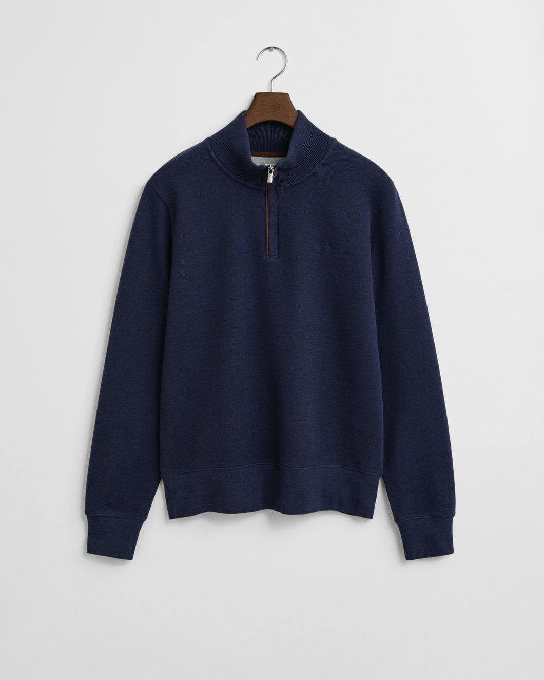 Gant Sacker Rib Half Zip Sweatshirt Persian Blue