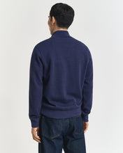 Load image into Gallery viewer, Gant Sacker Rib Half Zip Sweatshirt Persian Blue