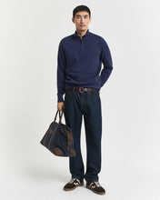Load image into Gallery viewer, Gant Sacker Rib Half Zip Sweatshirt Persian Blue