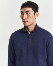 Load image into Gallery viewer, Gant Sacker Rib Half Zip Sweatshirt Persian Blue