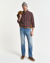 Load image into Gallery viewer, Gant Regular Fit Checked Archive Poplin Shirt Red