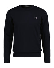 Load image into Gallery viewer, Gant Classic Crew Neck Jumper Navy