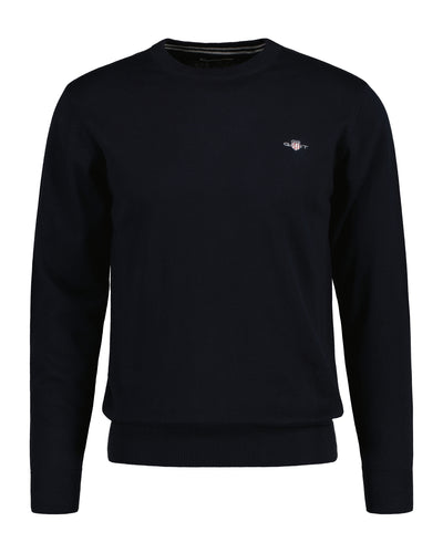 Gant Classic Crew Neck Jumper Navy